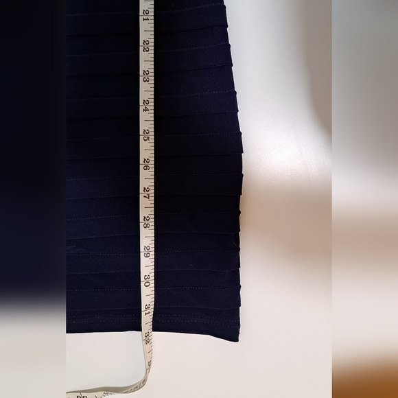COPY - B Darlin Navy Blue Heartneck Bodycon Mini Cocktail Dress Size 12 - Picture 6 of 6